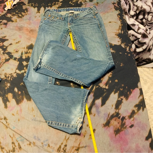 True Religion Joey Big T Flare Jeans Size 28 - Picture 4 of 11